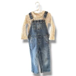 Osh Kosh B’Gosh 3T Constellation LSS w Multipocket Overalls, Eclnt Cndtn.